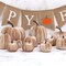 8pcs Assorted Size Fake Handmade Champagne Velvet Pumpkins Artificial Fall Harvest Halloween Decoration